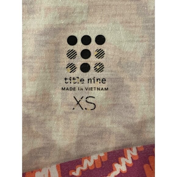 Title Nine Pink Geometric Print Sleeveless Cowl Neck Breeze Mini Dress XS - Picture 6 of 8